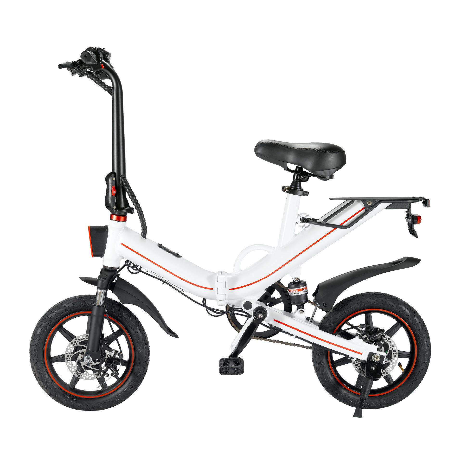 OUXIV5欧洲仓现货48v14寸电动单车滑板方便携带代步工具