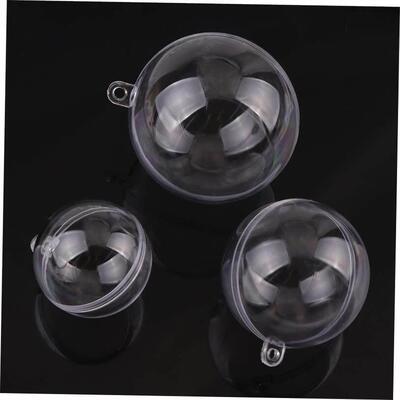 10 Sets Empty Christmas Tree Hanging Decorations Round Ball