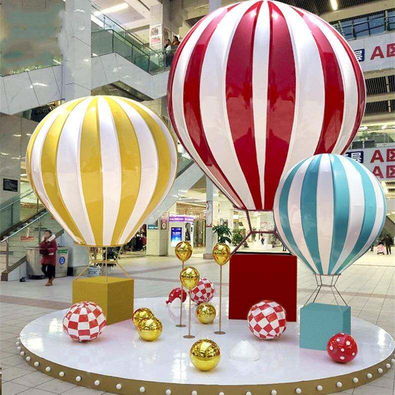 户外的美陈雕塑网红地标3D打印ip现代形象大型玻璃钢雕塑摆件室外