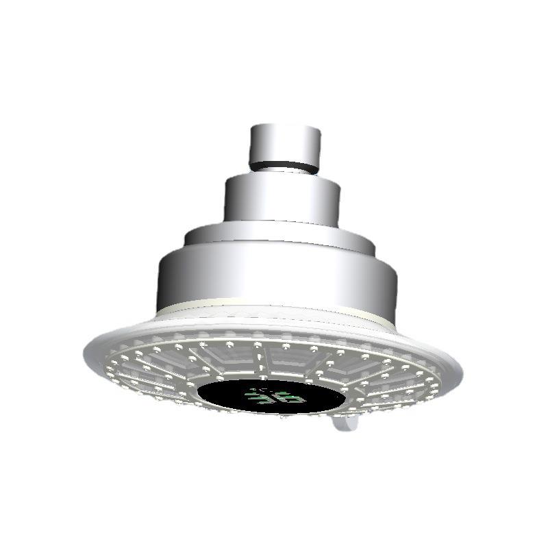 led温控变色数显顶 水发电发光8010-B9力淋浴花洒小顶喷80喷10- B