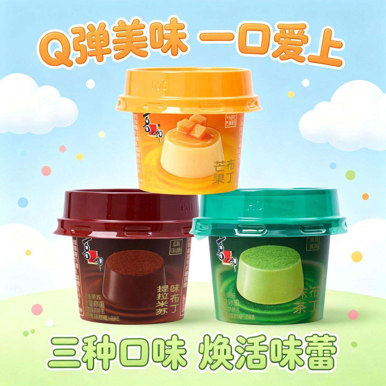 现货解馋布丁【喜之郎】布丁果冻儿童休闲夏日零食解馋多口味芒果