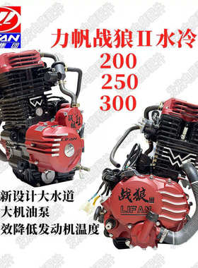 厂家直销力帆发动机水冷战狼Ⅱ红色200新款250三轮车300换机通用