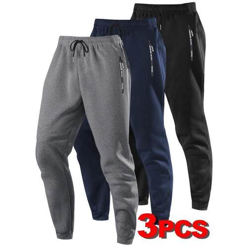 S 88371 Men's Solid Color Joggers 运动长裤
