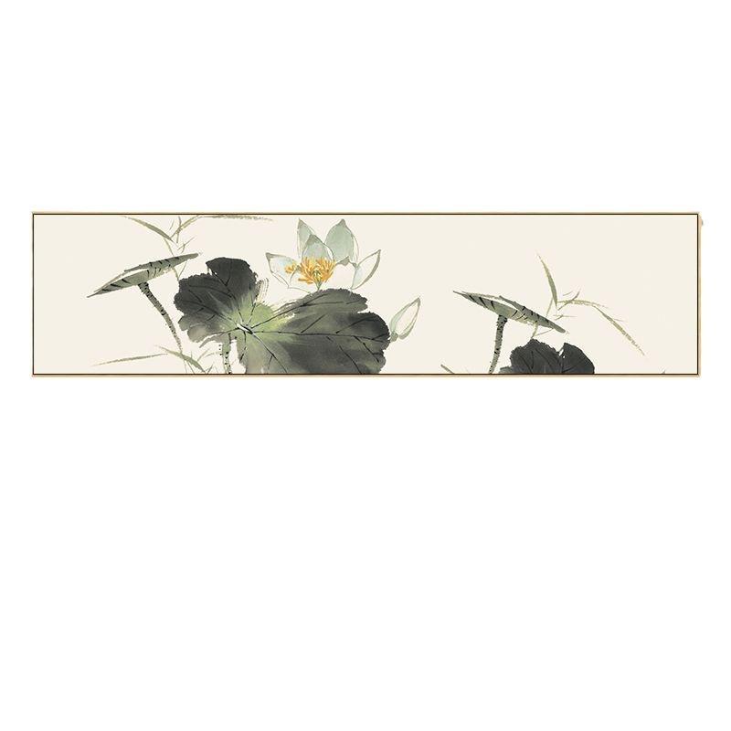 新中式床头画卧室房间装饰画温馨壁画横幅酒店宾馆挂画横版长条画