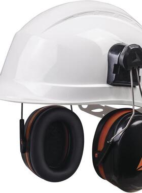 代尔塔103014防噪音耳罩ABS外壳隔音安全帽用耳罩可调节高度
