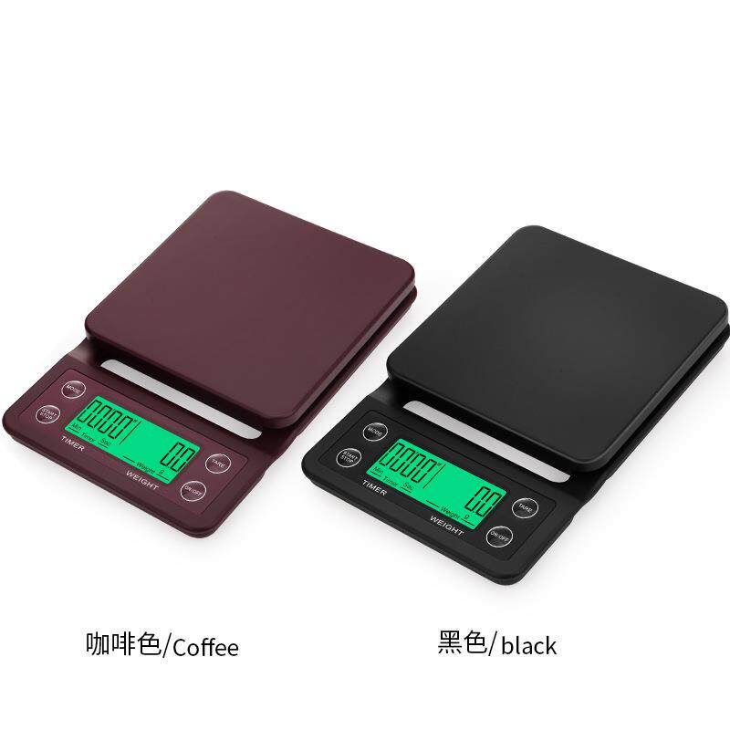 手冲咖啡秤厂家高精度家用称重克重秤智能计时小型便捷电子秤