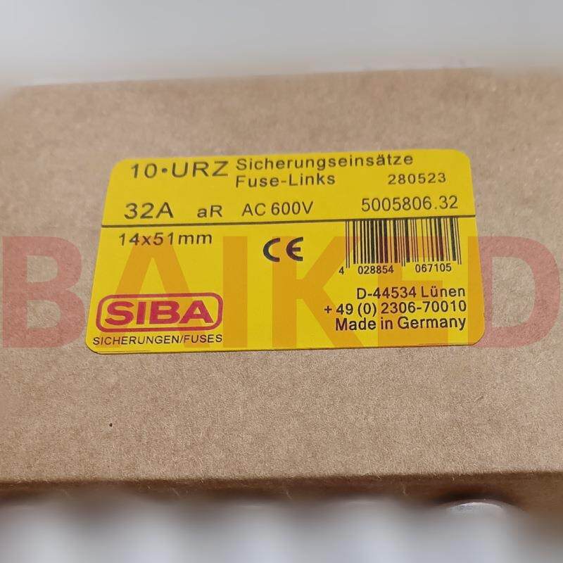 SIBA保险丝 5005806 32A aR AC 600V 14X51mm 熔断器 5005806.32