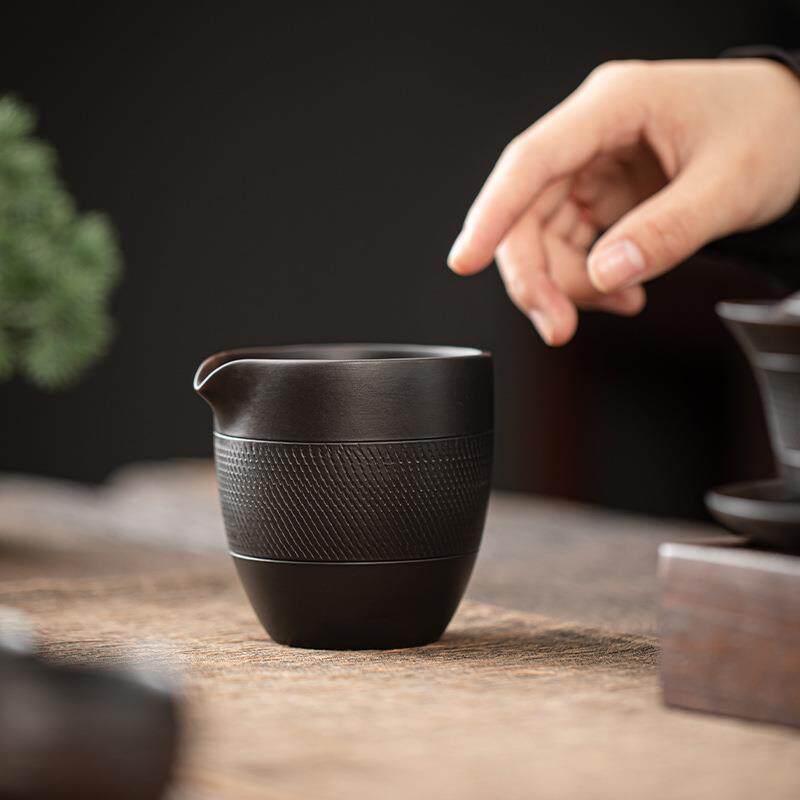 新款直销清溪紫陶公道杯茶海手工陶瓷分茶器公杯匀茶杯复古功夫茶