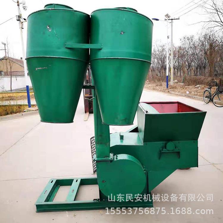 红薯秧粉碎打糠机 高粱秸秆豆杆打草面子机 22千瓦电机带粉碎机