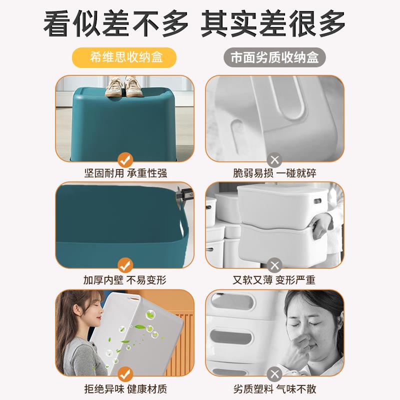 多功能物纳箱家用零食玩具塑料储物盒装书本整理筐衣衣服置物箱子