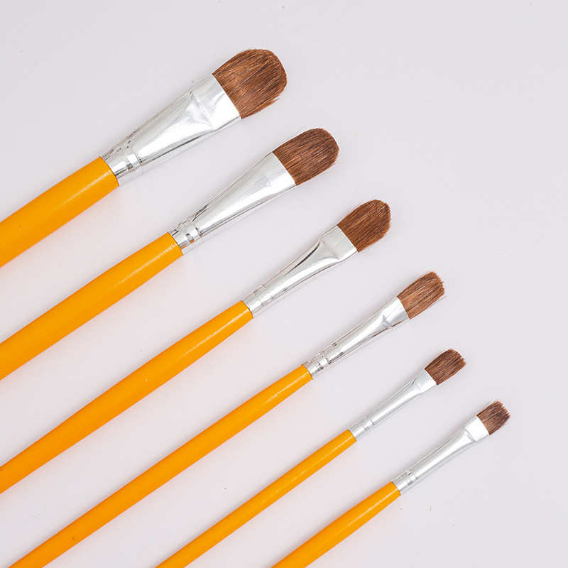 丙烯水彩颜料狼毫水粉笔刷油画笔圆头批发套装学生美术工厂画笔