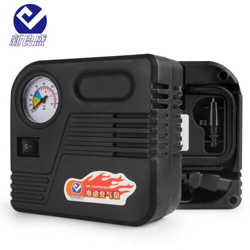 新良盛12V/48V/60V/72V机车电瓶汽车可携式电动打气筒打气机