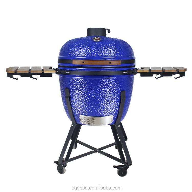 21寸蛋形陶瓷烧烤炉户外多功能烧烤架焖烤炉木炭烧烤炉BBQKAMADO