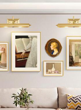 6SHER式镜画灯简约镜灯复古浴美室灯欧式卫前间化妆镜灯工生程壁