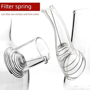 茶壶嘴过滤网弹簧玻璃养生水壶内置泡煮茶叶滤网漏不锈钢过滤配件