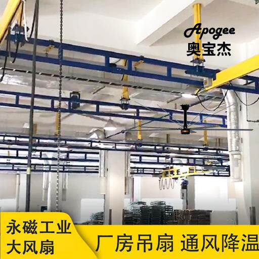 辽宁大型工业风扇7.3米超大节能大吊扇工业车间降温快奥宝杰祛潮