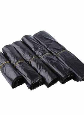 兰诗LAUTEEFH-1166黑色手提垃圾袋酒店商用背心垃圾袋31*51cm*100