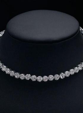 女生项链配礼服项链女配饰欧美时尚热销满钻新娘饰品优雅闪亮水钻