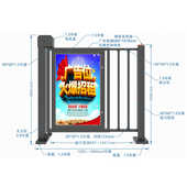 闸闸豪华人脸一卡通机门闸智能通道小区刷卡禁系统识别人行闸摆道