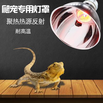 爬宠灯罩聚光爬虫箱陆龟蜥蜴uva保温加热灯灯罩高反射乌龟晒背灯