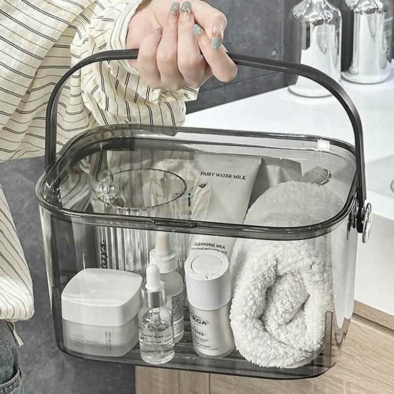 洗澡手提篮学生宿舍洗漱用品收纳篮子浴室沐浴洗浴拎篮浴筐沥水篮