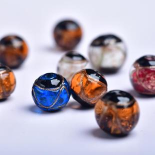 DIY香灰琉璃散珠子女士手串多宝手链男士情侣古法手工五色珠编织