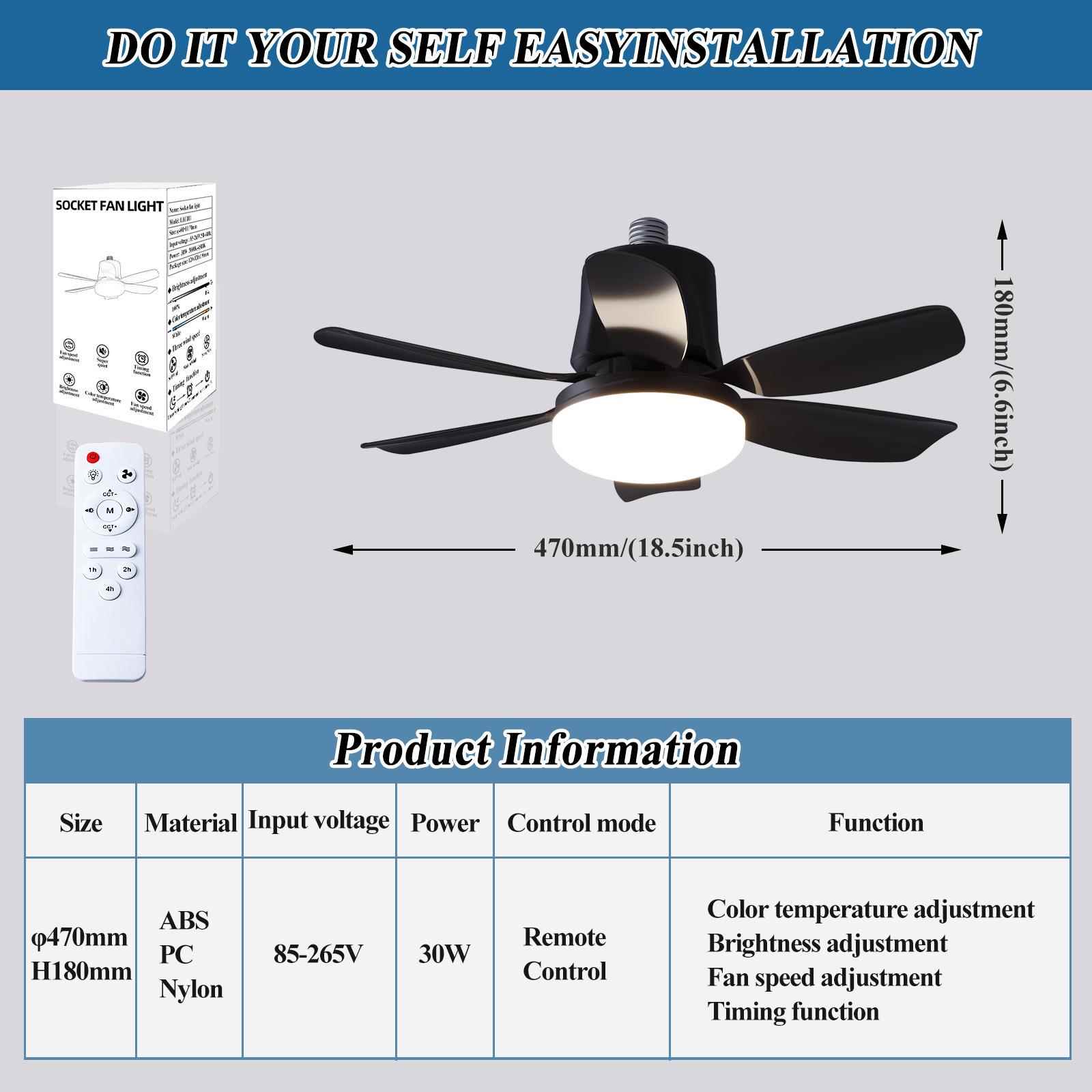 亚款马逊新风扇明灯照风扇二合一摇控吊扇12灯跨款境爆灯具