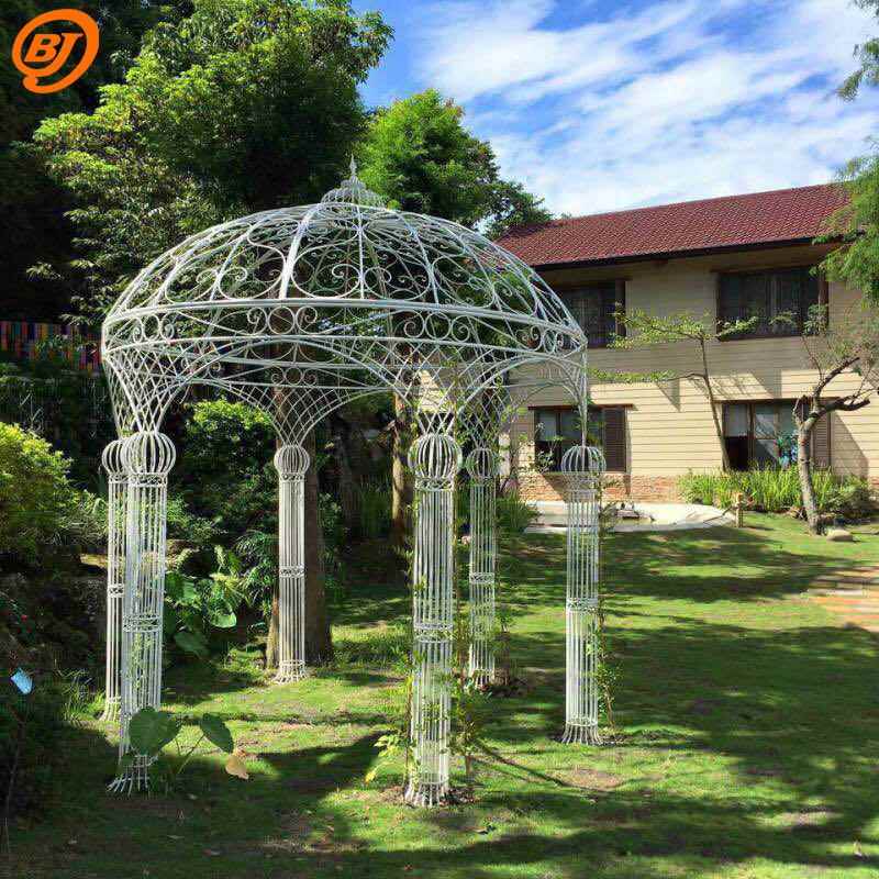 界婚百庆铁亭子亭六柱蒙古包婚礼仪式亭户UUN外铁艺景艺观亭子花