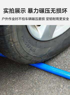 厂家供应加厚耐磨花园水管园林灌溉蛇皮管PVC三胶浇地水泵专用1寸