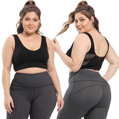 S-6XL大码瑜伽运动文胸内衣Plus-size yoga sports bra underwear