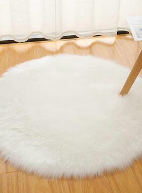 nordic round carpet bedroom chair cushion rug floor mat