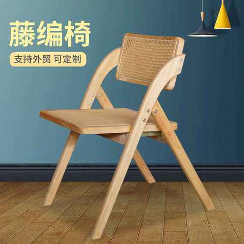 椅椅子实木酒店复古藤编餐厅宿北欧民靠背椅餐厅子网家用红椅家用