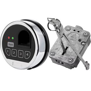 供应圆形保险柜密码 锁金属面板带延时lock 板保险箱指纹密码