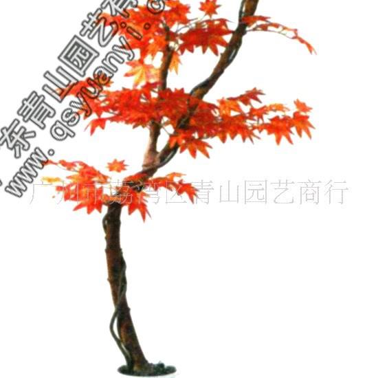 厂家供应适合室内外仿真红枫树户外园林装饰树餐厅摆放仿真红枫树