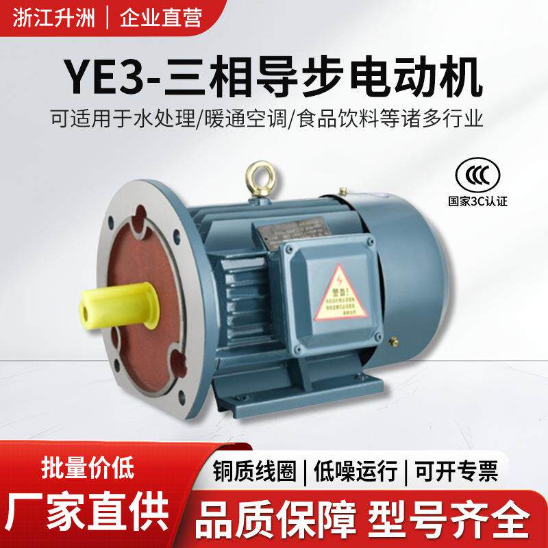 电动机马达相异步电动机YE3-100L-2级国标电机0.75W-315W