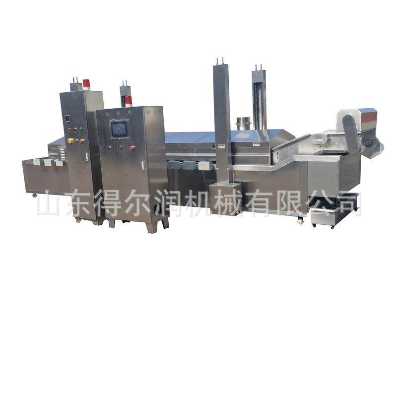 武汉油炸藕片生产线 莲藕条油炸机 藕夹上浆裹粉设备 案例丰富