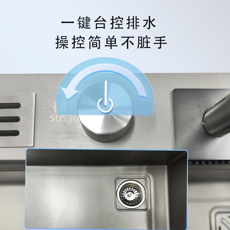 多种(厂工直发)洗不钢水槽家用纳米厨房菜洗碗池洗手池手工锈盆