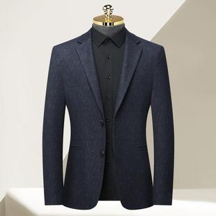6665 西装 L中闲青年男装 版 印花西服套韩 秋冬新款 休潮外流修身 男士