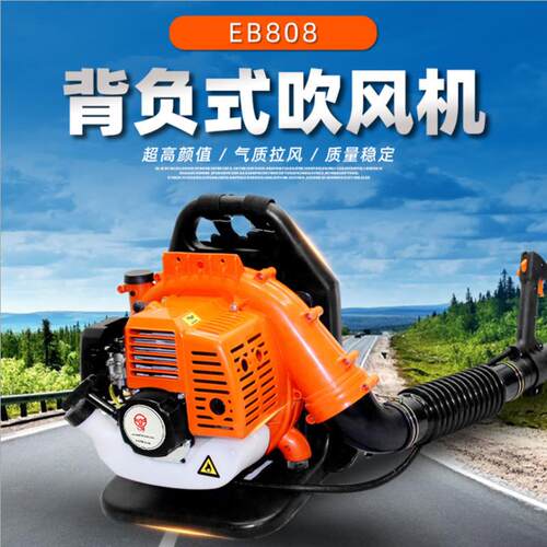 二冲程汽油吹风机背负式工地吹尘大棚吹雪机道路清扫风力灭火机