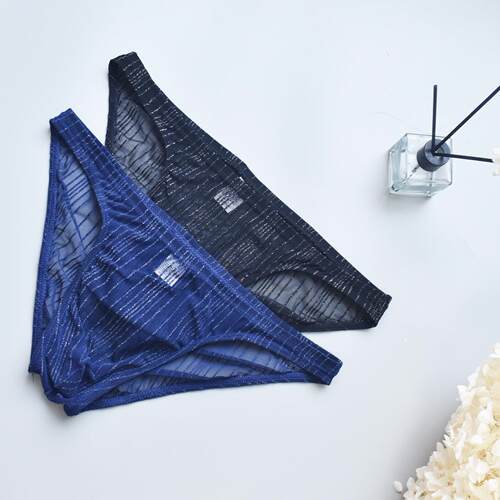 Transparent beauty thread mesh thin men's underwear
