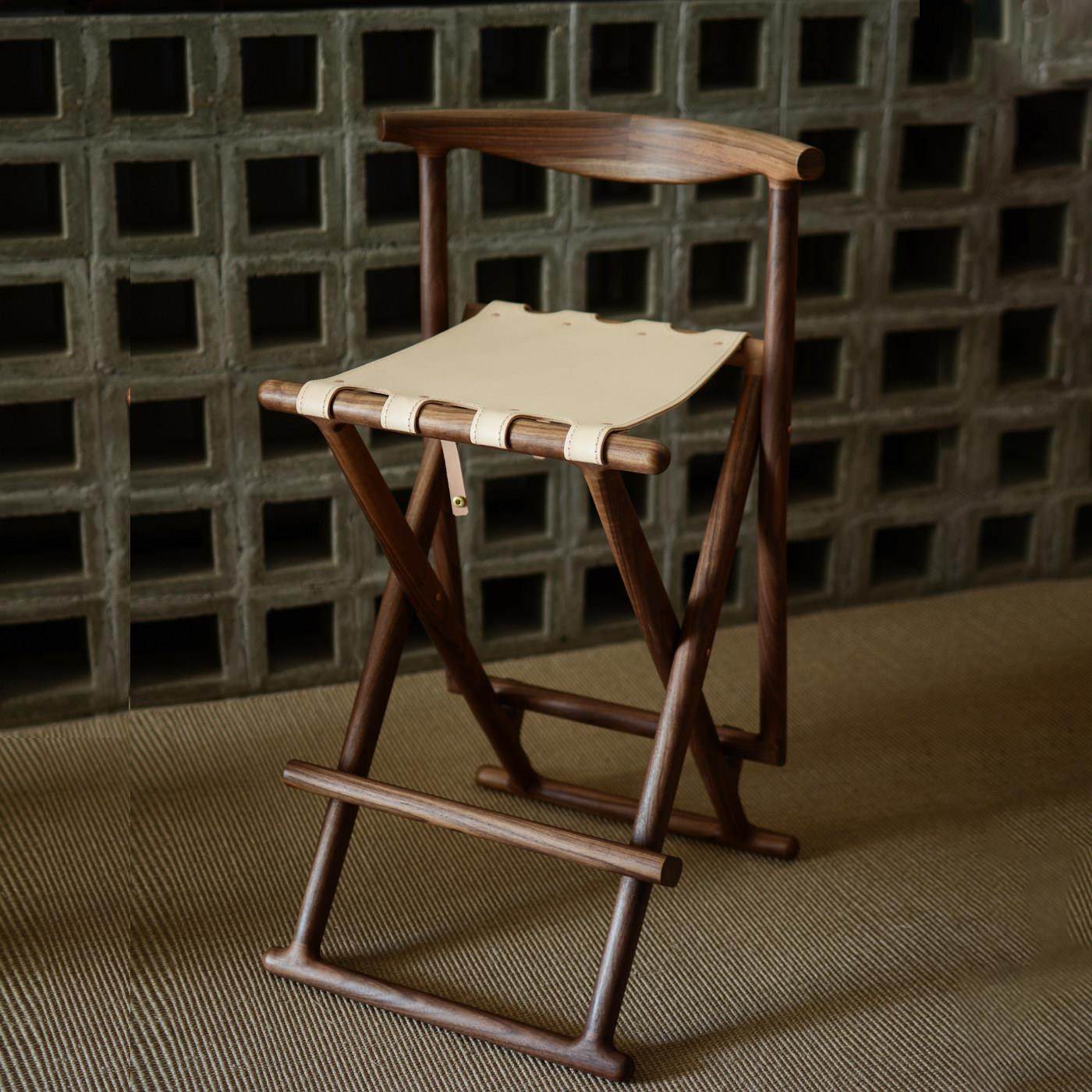 时作 吧台高坐交椅 折叠椅 吧台椅凳 实木高脚椅 茶椅 靠背马扎,住宅家具,家用高脚椅,淘宝优惠券,粉丝福利购,淘宝优惠卷