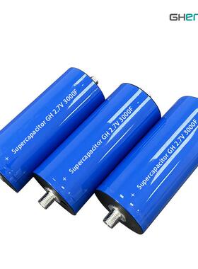 2.7V0定电额压300F超级电容大功率长寿温命约1OGH00000次循环高低