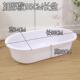 长方形塑盆圆形特号大超大号料加深红色熟胶洗澡水盆脸01盆椭加