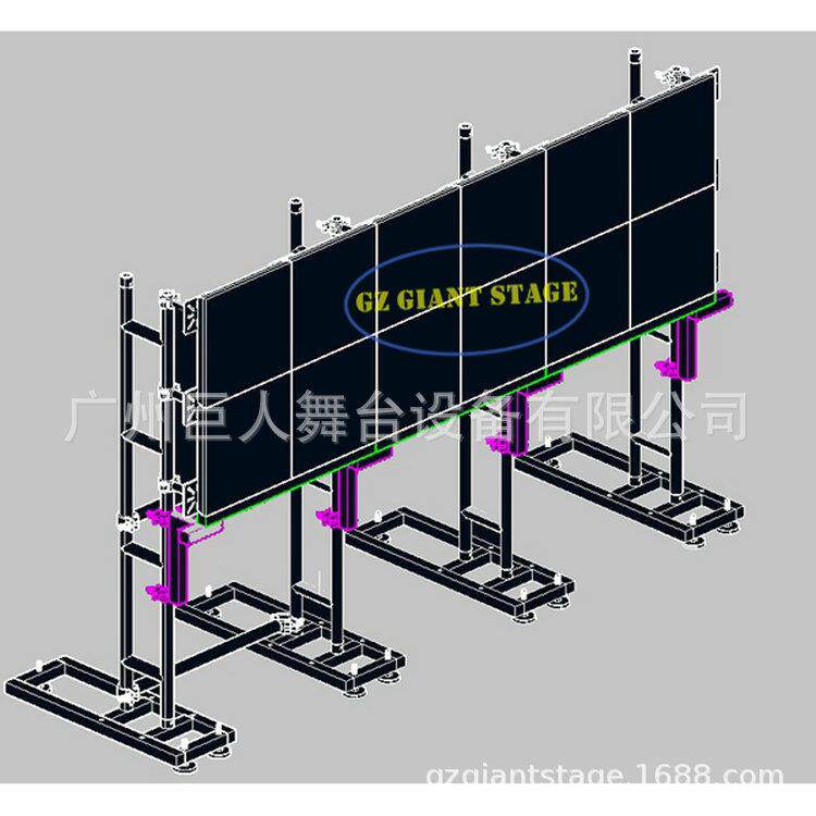 舞台演出显示屏背架活动拆装LED屏架厂家