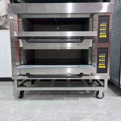 商用双层蛋挞烤炉 4盘食品烤箱甲板炉 Bakery equipment