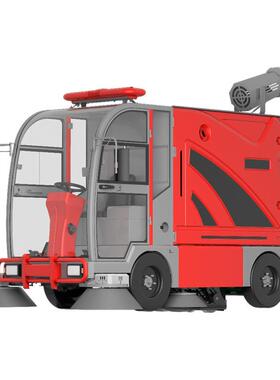 道路地面树叶石子灰尘纸屑颗粒清扫设备KS20四轮驾驶式扫地机