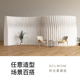 K8防水纸屏风隔断折叠伸缩移动大型办公室隔断墙活动屏风展厅纸艺