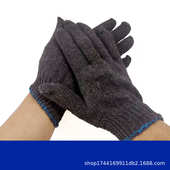 劳保手套工作耐磨工机修人白色耐防护纱线加厚防护作业棉纱手套