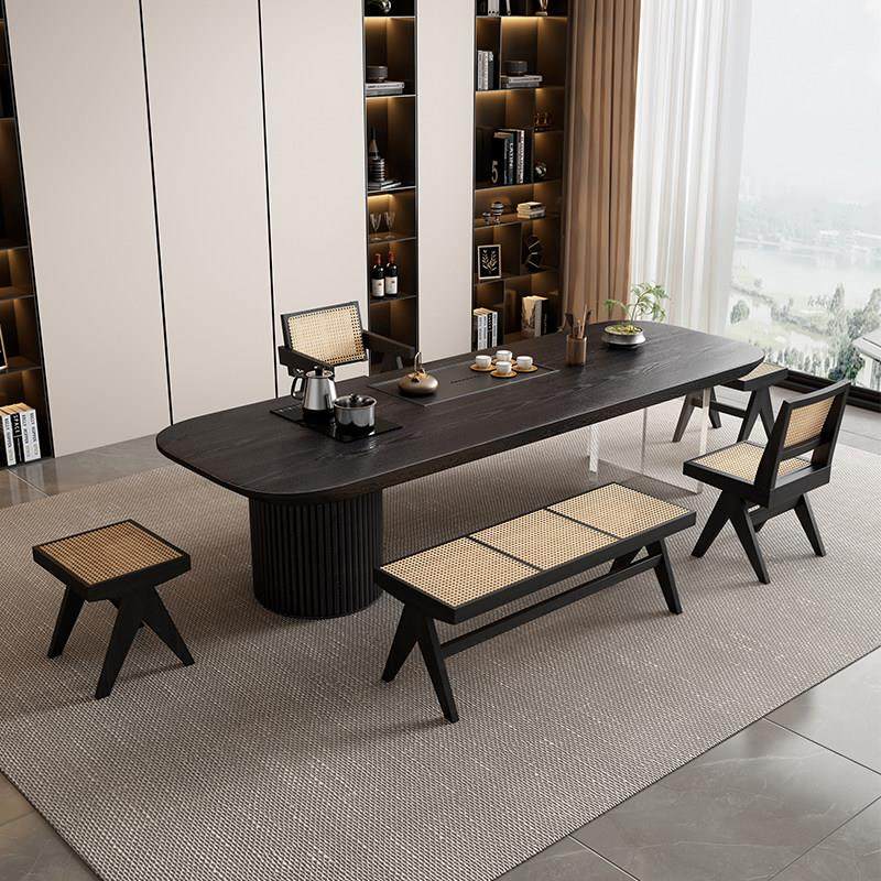 侘寂风茶台泡茶桌一体禅意高级感原木大板桌子实木茶桌椅组合茶几,住宅家具,家用茶台/茶桌,淘宝优惠券,粉丝福利购,淘宝优惠卷