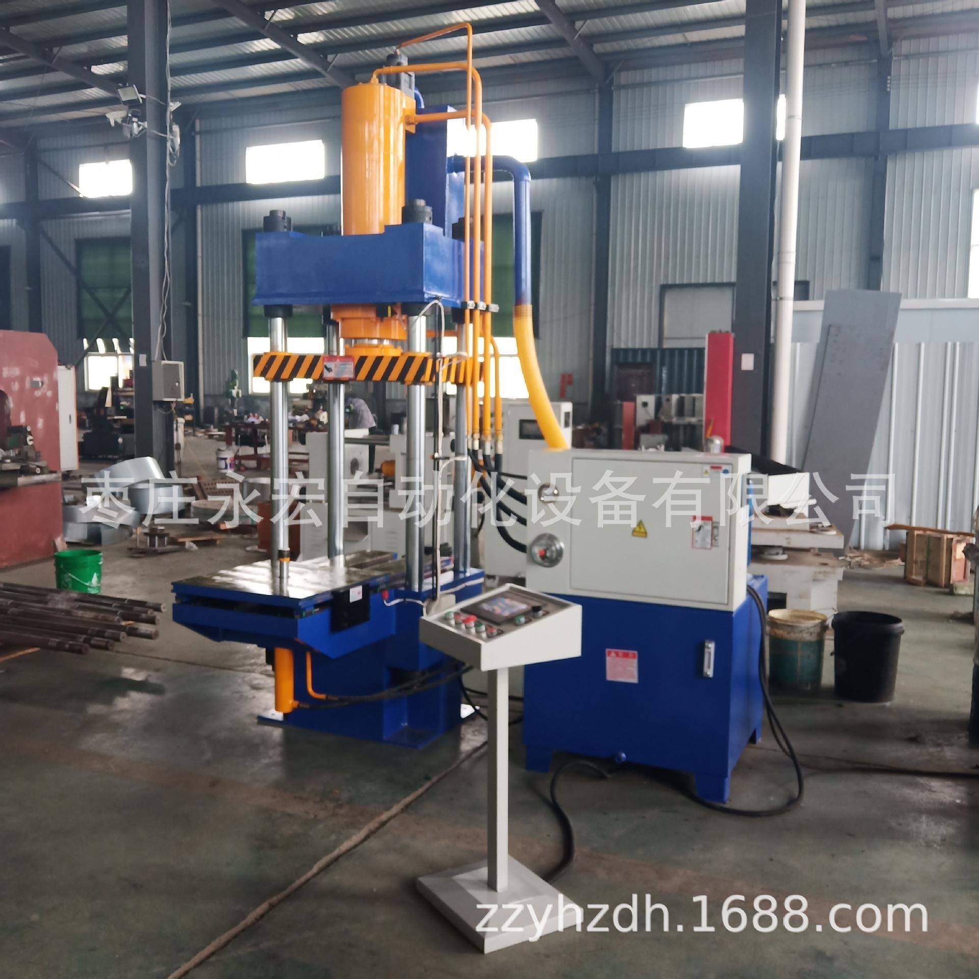 定制100T四柱液压机工作台移动定位精度高压力机80吨烫金机械设备